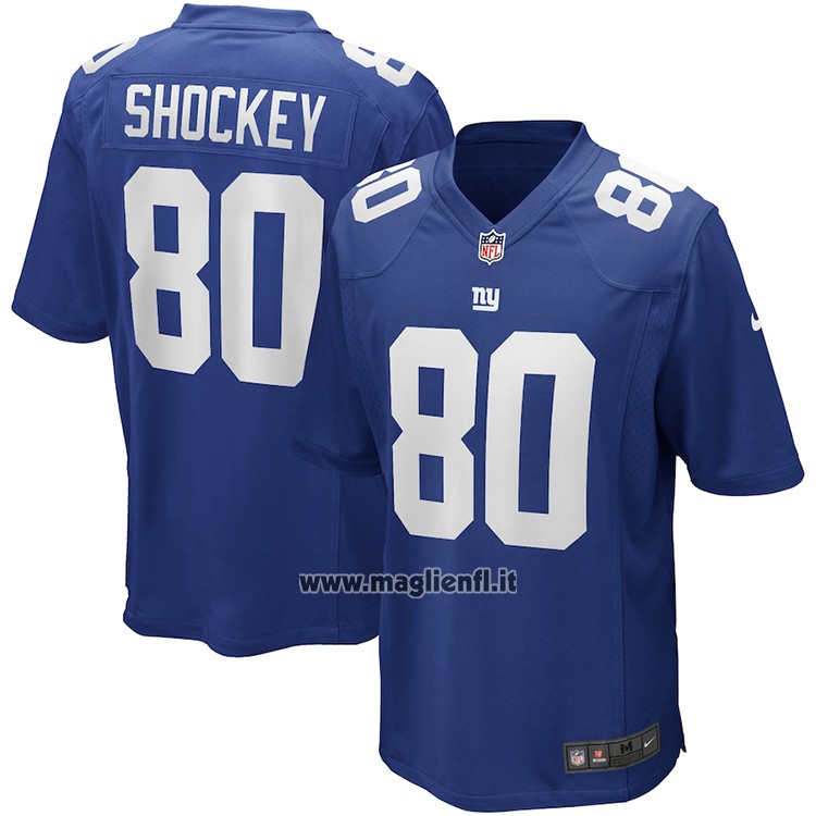 Maglia NFL Game New York Giants Jeremy Shockey Retired Blu